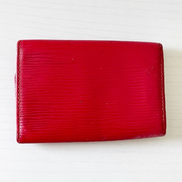 Louis Vuitton red epi leather 6 key ring case - Picture 2 of 12